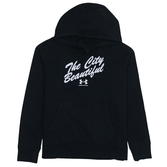 Under Armour Women's Black Pullover Hoodie Small Loose Fit 'The City Beautiful'