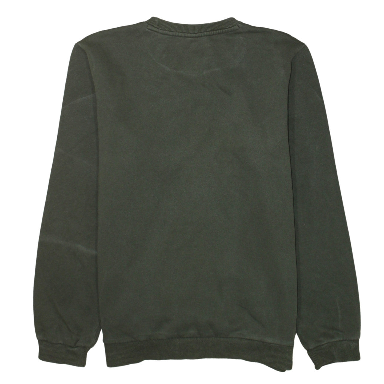 Puma Boys Green Pullover Sweatshirt 15-16 Years Crew Neck Fleece Logo Top