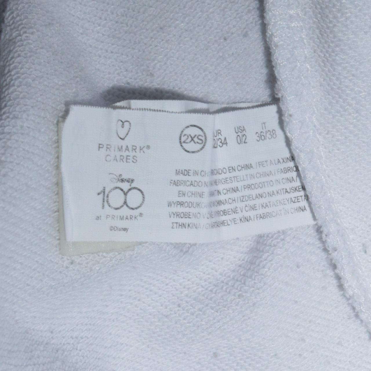 Disney Stitch White Pullover Sweatshirt Women 2XS Aloha Graphic Primark