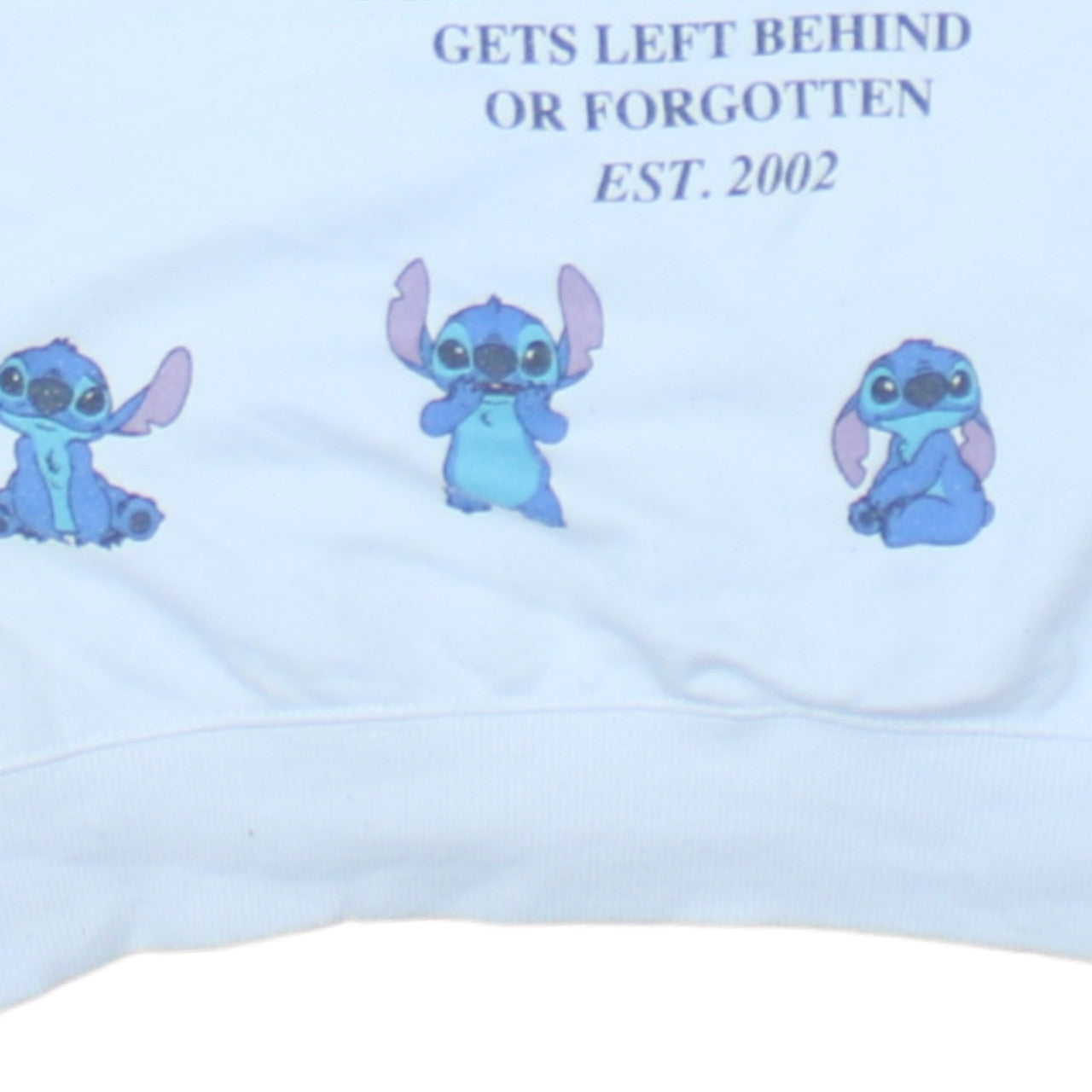 Disney Stitch White Pullover Sweatshirt Women 2XS Aloha Graphic Primark