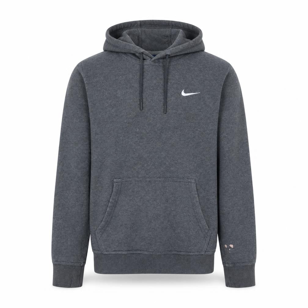 Nike Men's Grey Pullover Hoodie Size S Fleece Sweatshirt