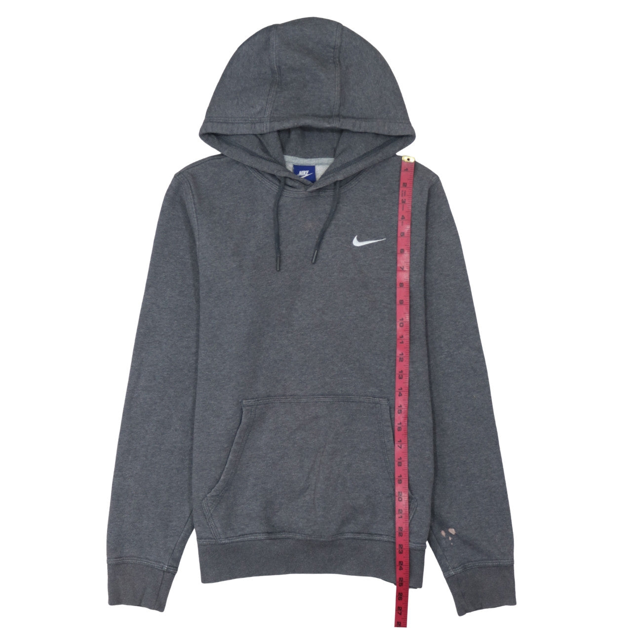 Nike Men's Grey Pullover Hoodie Size S Fleece Sweatshirt