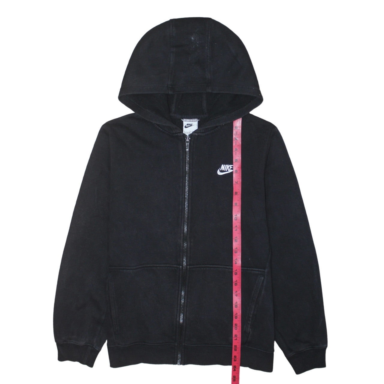 Nike Boys Black XL Full Zip Fleece Hoodie Sweatshirt