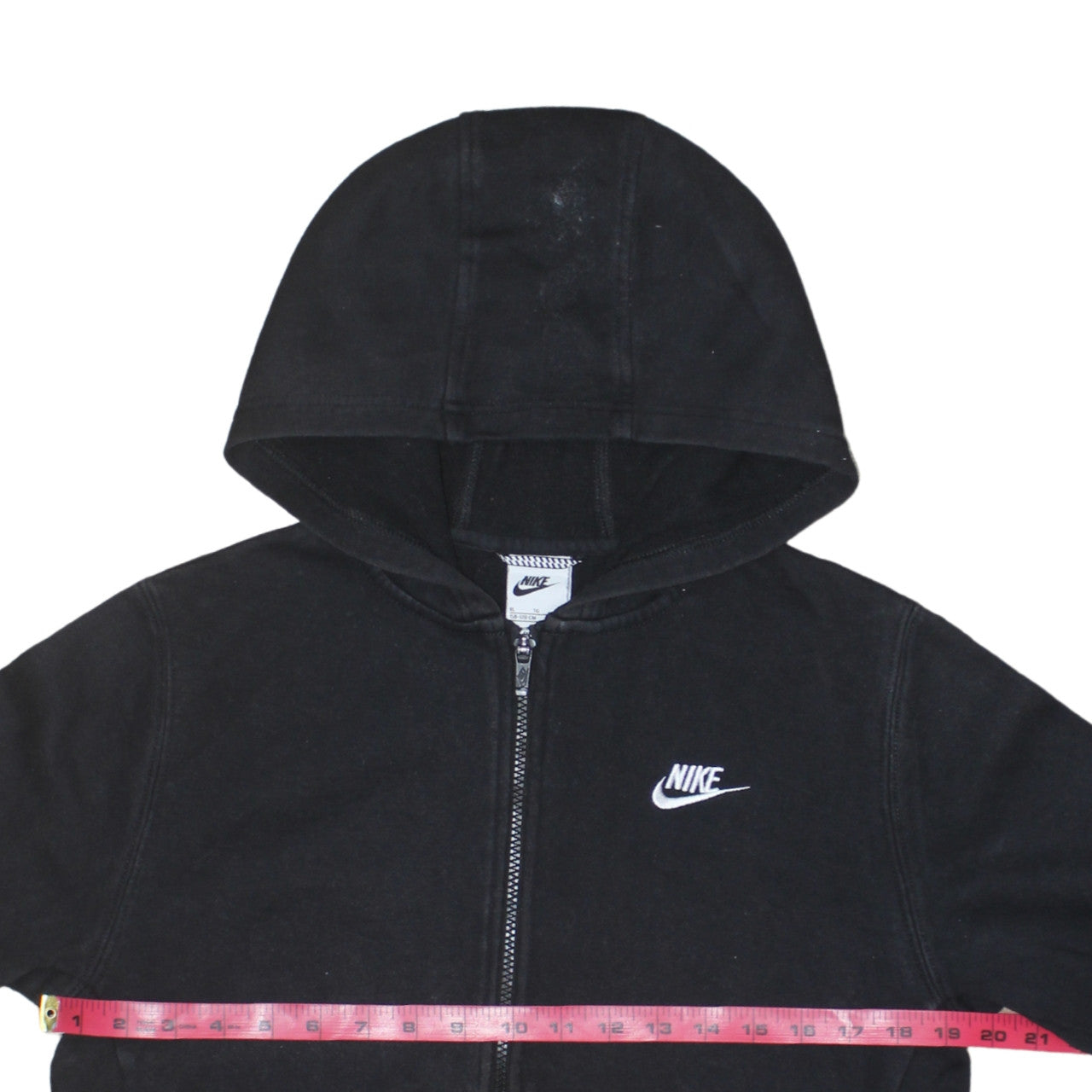 Nike Boys Black XL Full Zip Fleece Hoodie Sweatshirt