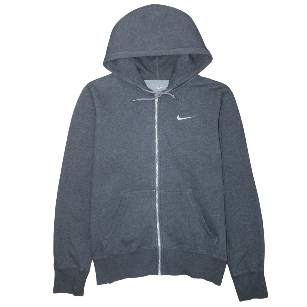 Nike Men's Grey Full Zip Hoodie Small Regular Fit