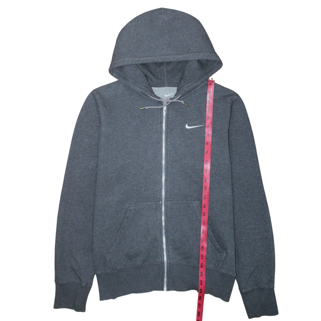 Nike Men's Grey Full Zip Hoodie Small Regular Fit