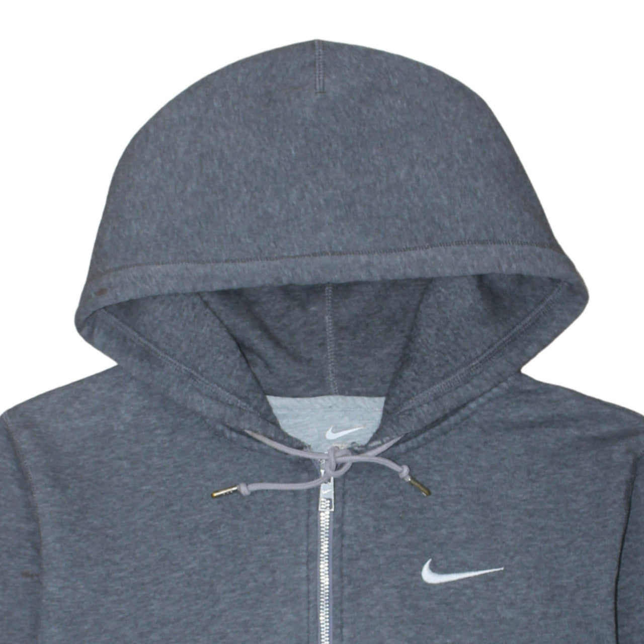 Nike Men's Grey Full Zip Hoodie Small Regular Fit