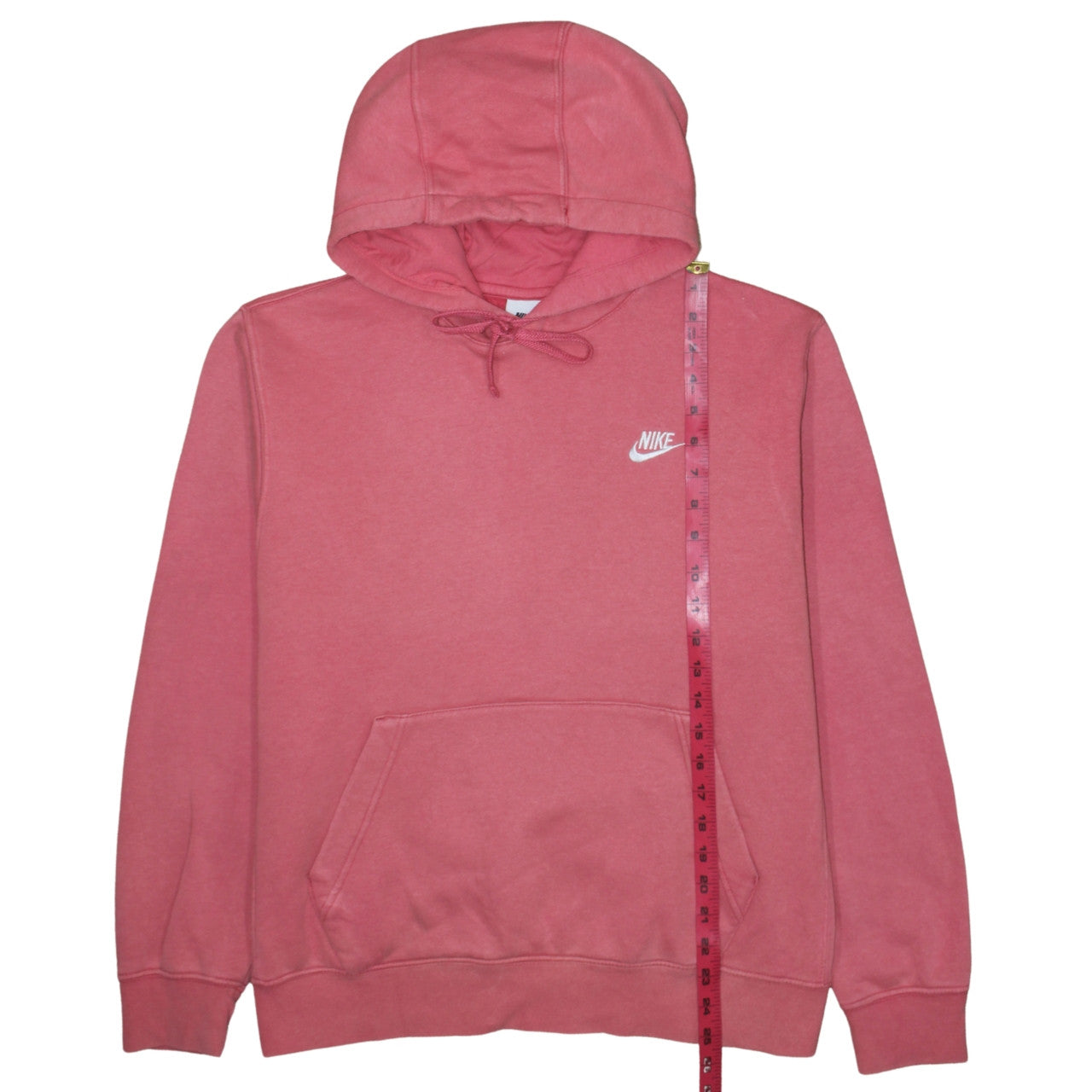 Nike Women's Pink Pullover Hoodie Medium Cotton Blend