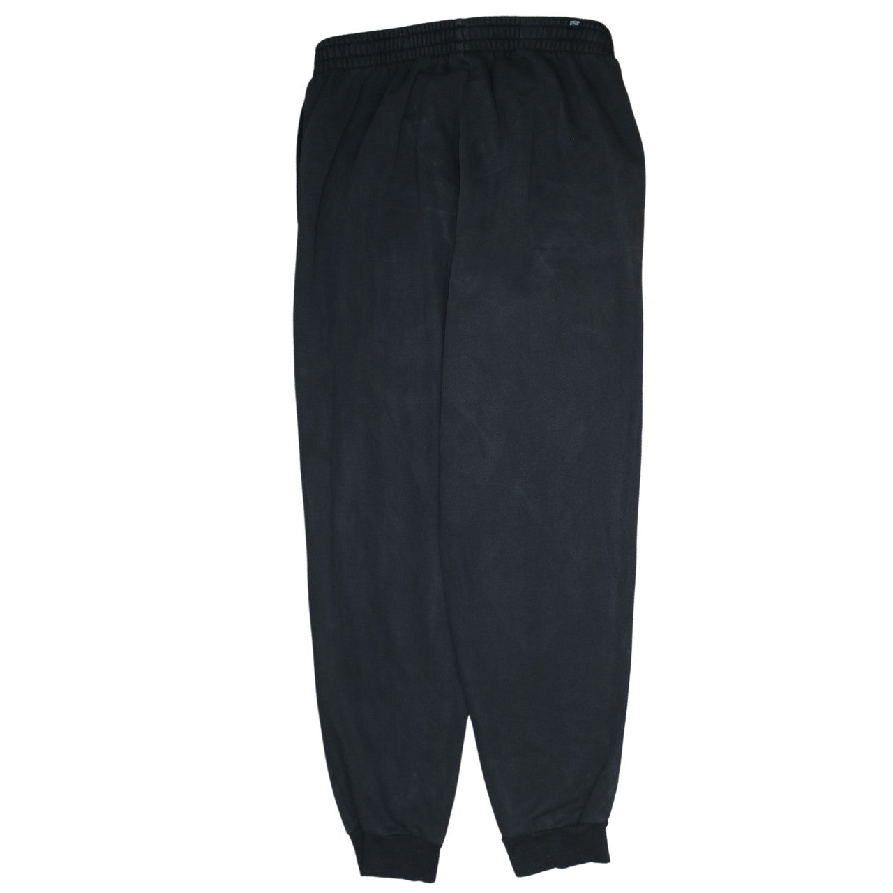 Puma Men's Black L Jogger Sweatpants with Logo Ribbed Cuffs