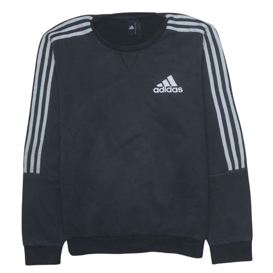 Adidas Men's Black Crew Neck Pullover Sweatshirt Size L