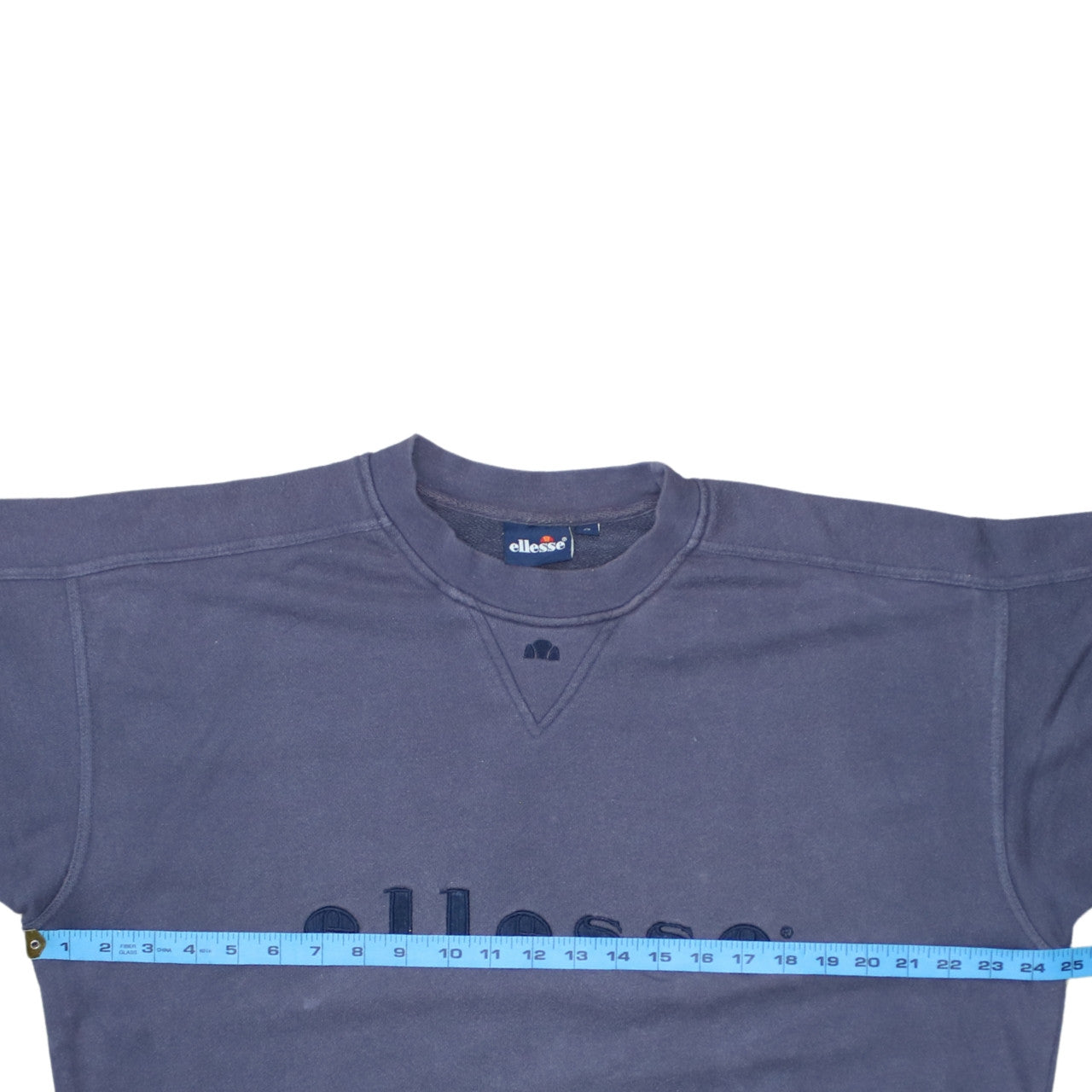 Ellesse Men's Blue Small Crew Neck Pullover Sweatshirt