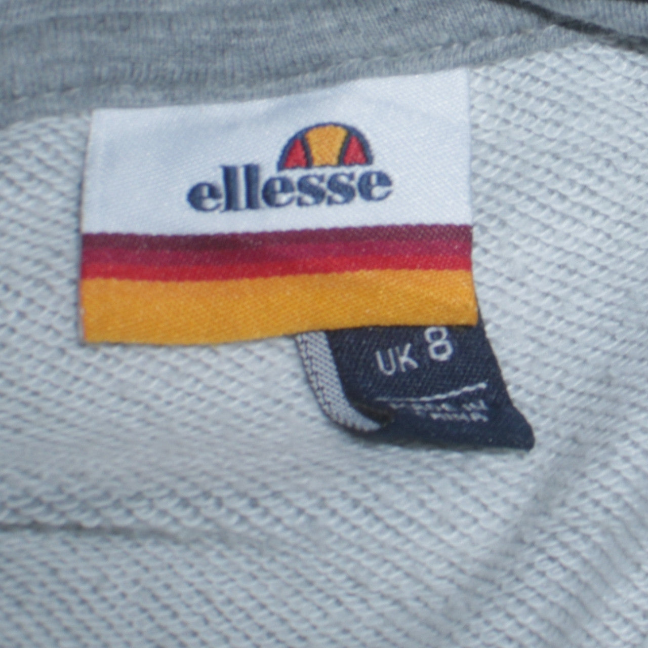 Ellesse Womens Grey Hoodie UK 8 Pullover Hooded Sweatshirt