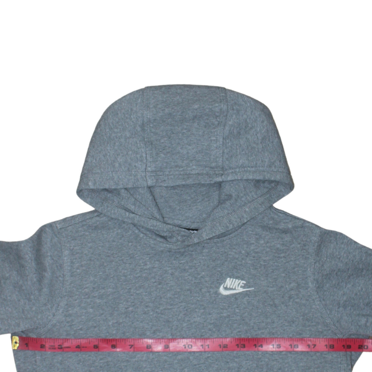Nike Boys Grey Pullover Hoodie XL Fleece Logo Sportswear Jumper