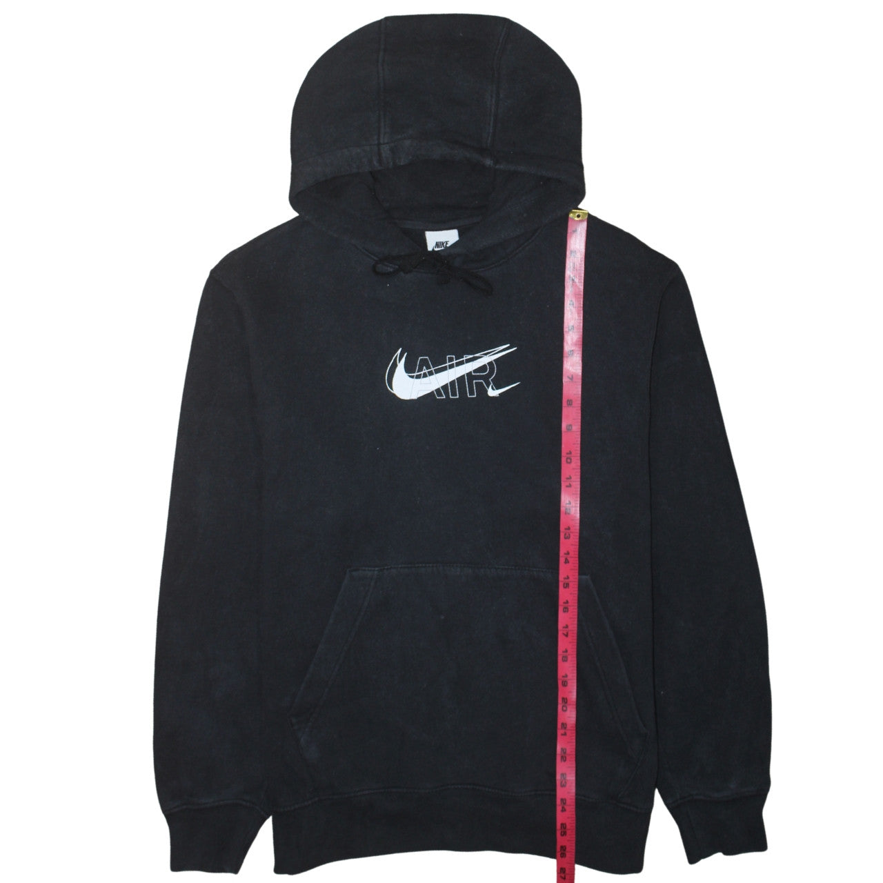 Nike Men's Black Pullover Hoodie S Graphic Logo Air Fleece Sweatshirt