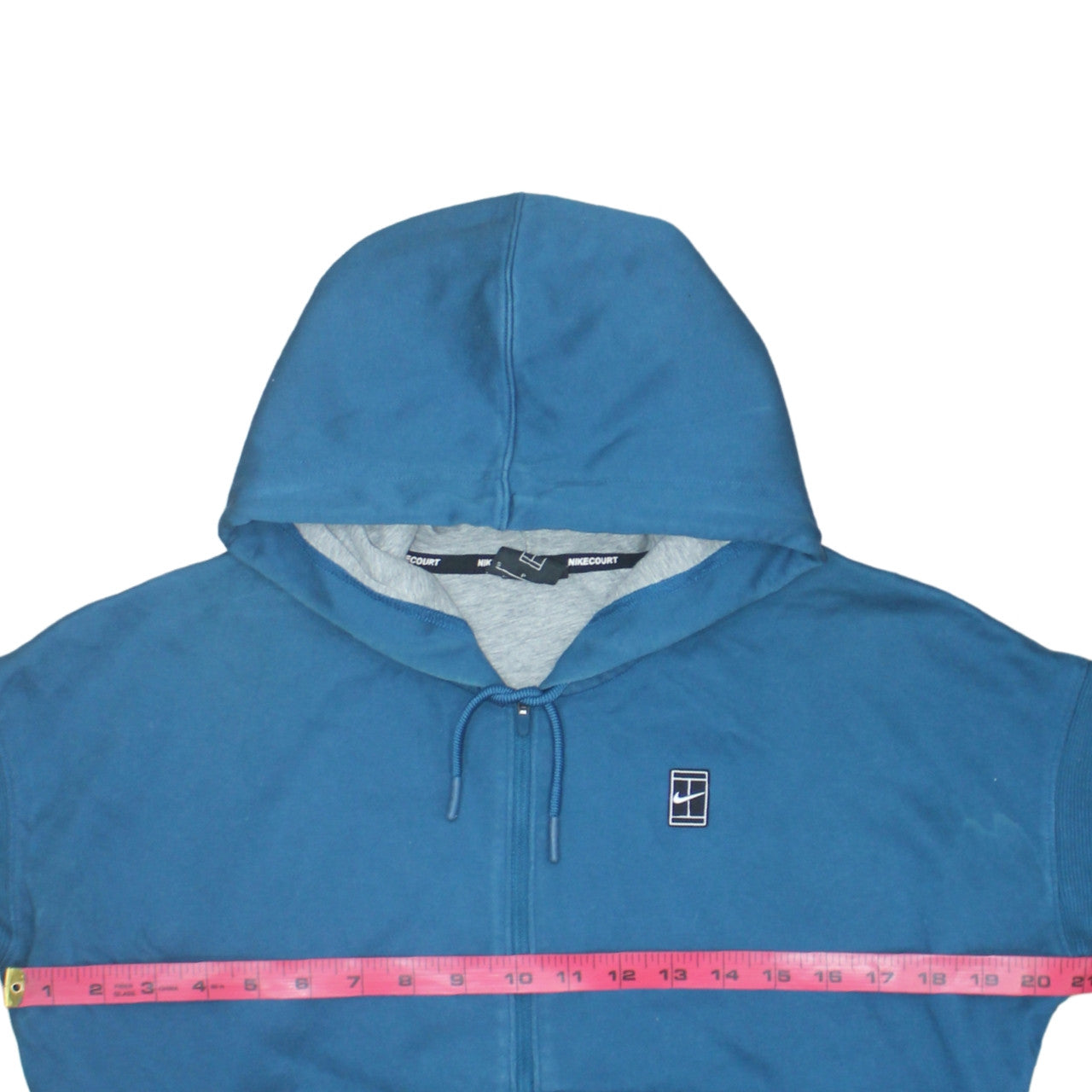 NikeCourt Women’s Blue Full Zip Hoodie Small Cotton Blend
