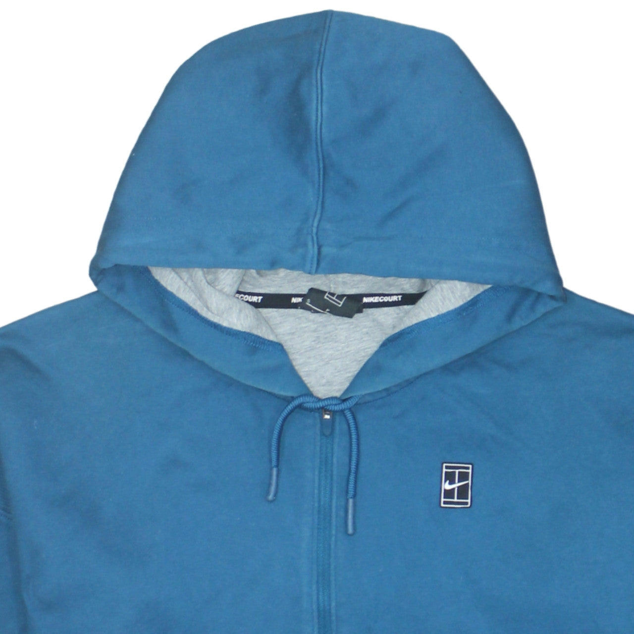 NikeCourt Women’s Blue Full Zip Hoodie Small Cotton Blend