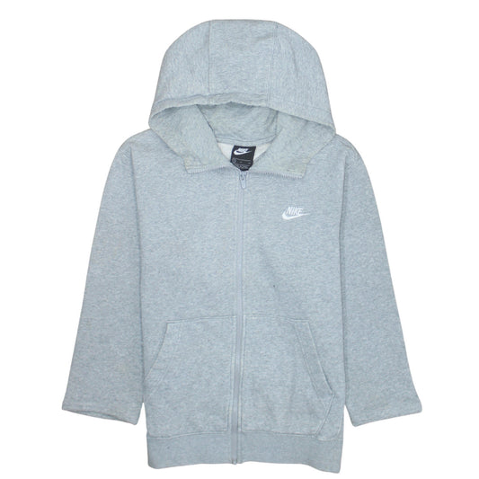 Nike Men's Grey Full Zip Hoodie Size S Regular Fit Sportswear