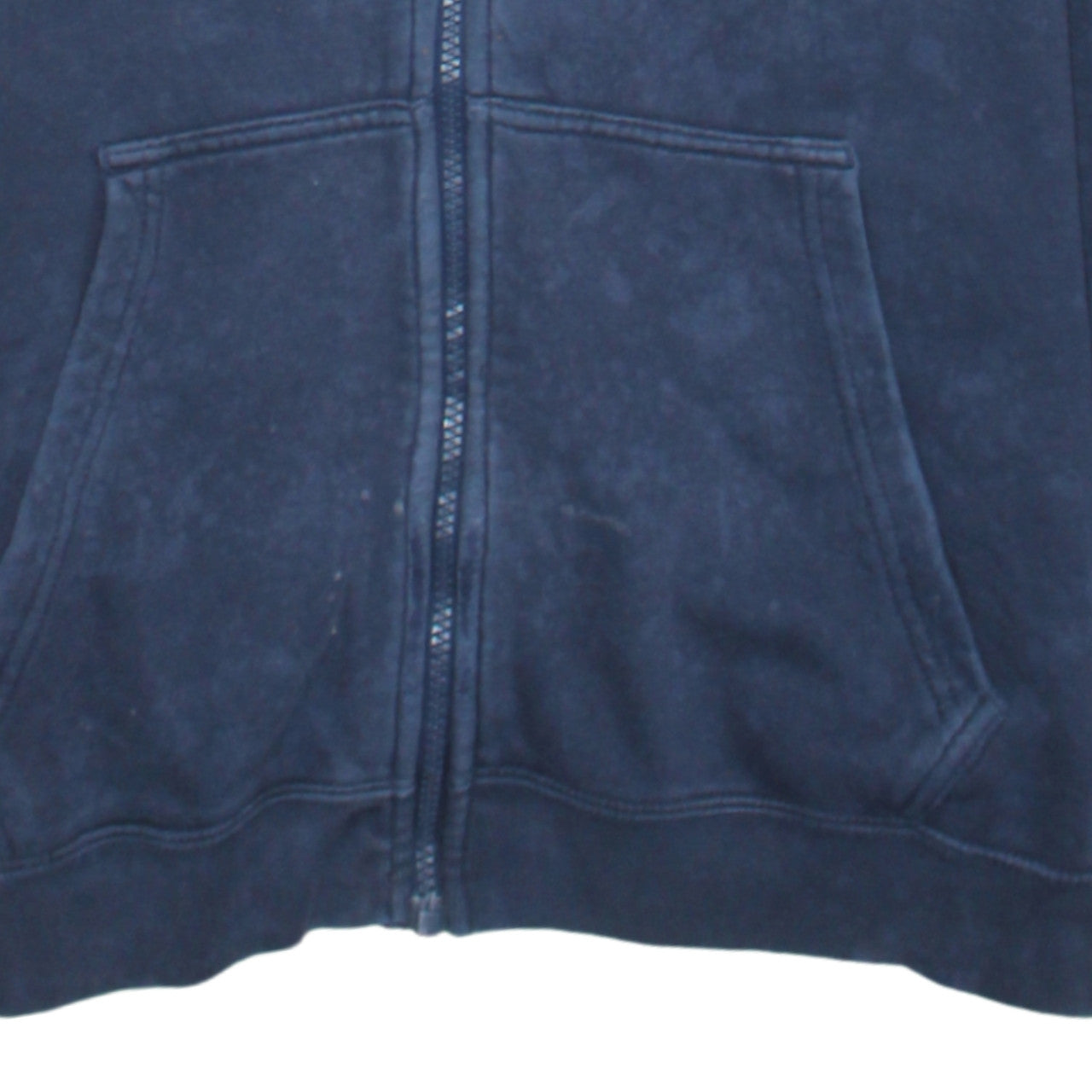 Nike Men's Blue Full Zip Hoodie Medium Cotton Fleece Sweatshirt