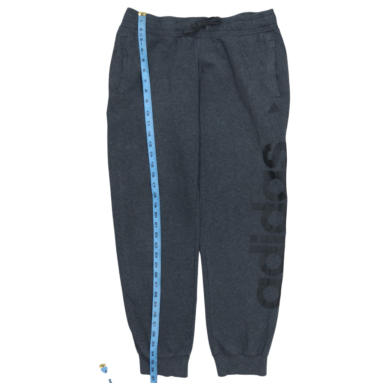 Adidas Womens Grey Jogger Trousers Size 12-14 Fleece Activewear