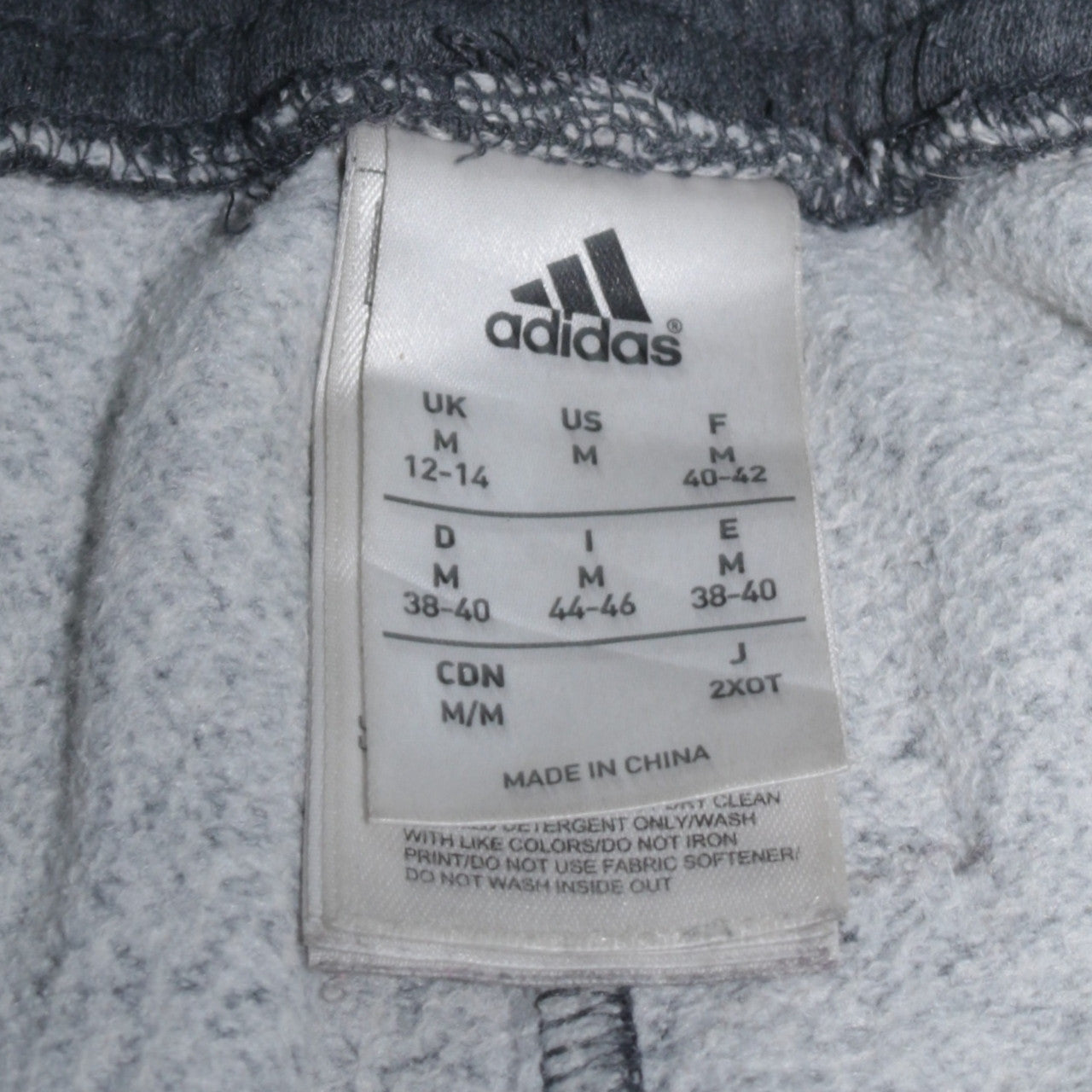 Adidas Womens Grey Jogger Trousers Size 12-14 Fleece Activewear