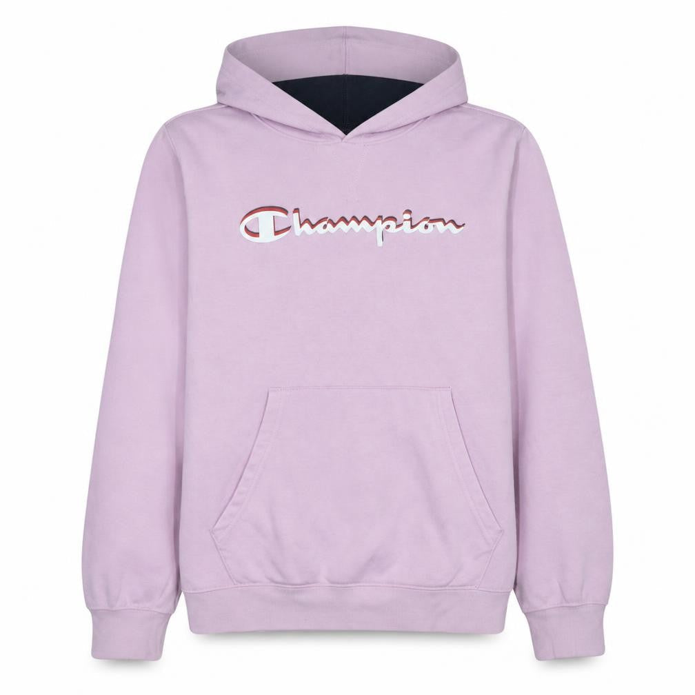 Champion Girls Pink Pullover Hoodie 15-16 Years Cotton Blend Logo Sweatshirt