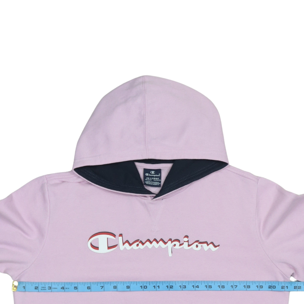Champion Girls Pink Pullover Hoodie 15-16 Years Cotton Blend Logo Sweatshirt