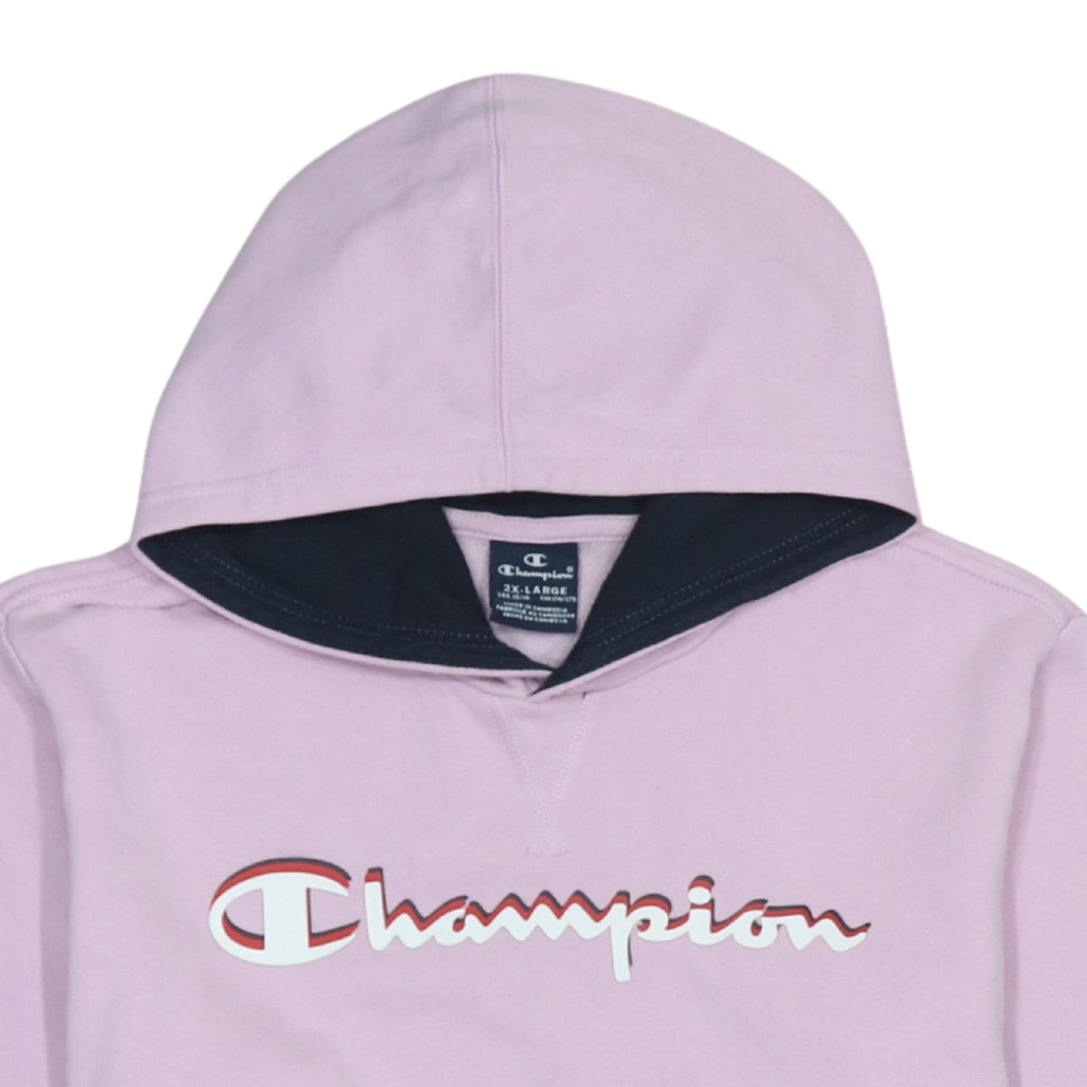 Champion Girls Pink Pullover Hoodie 15-16 Years Cotton Blend Logo Sweatshirt