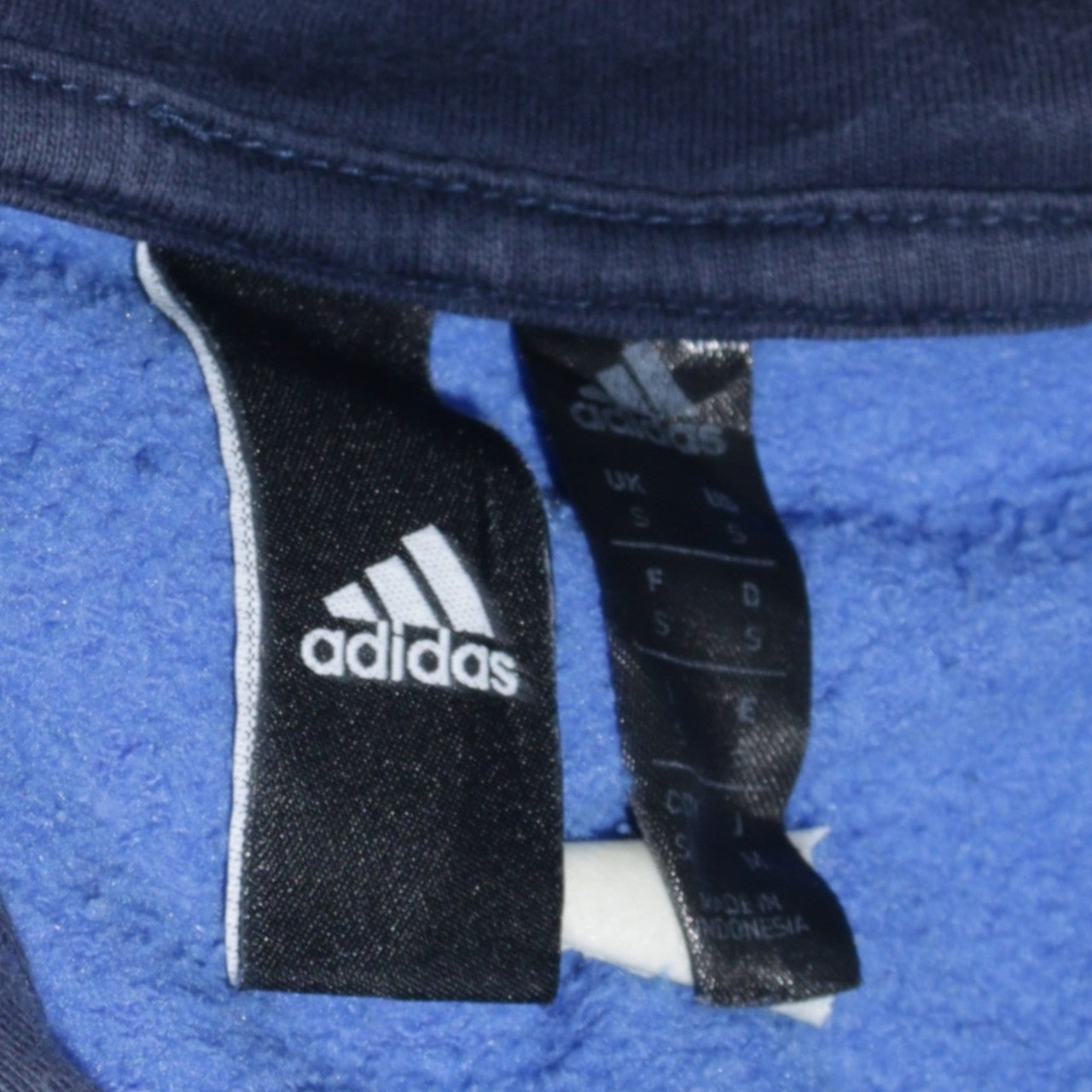 Adidas Men's Blue Pullover Hoodie Small Logo Sportswear