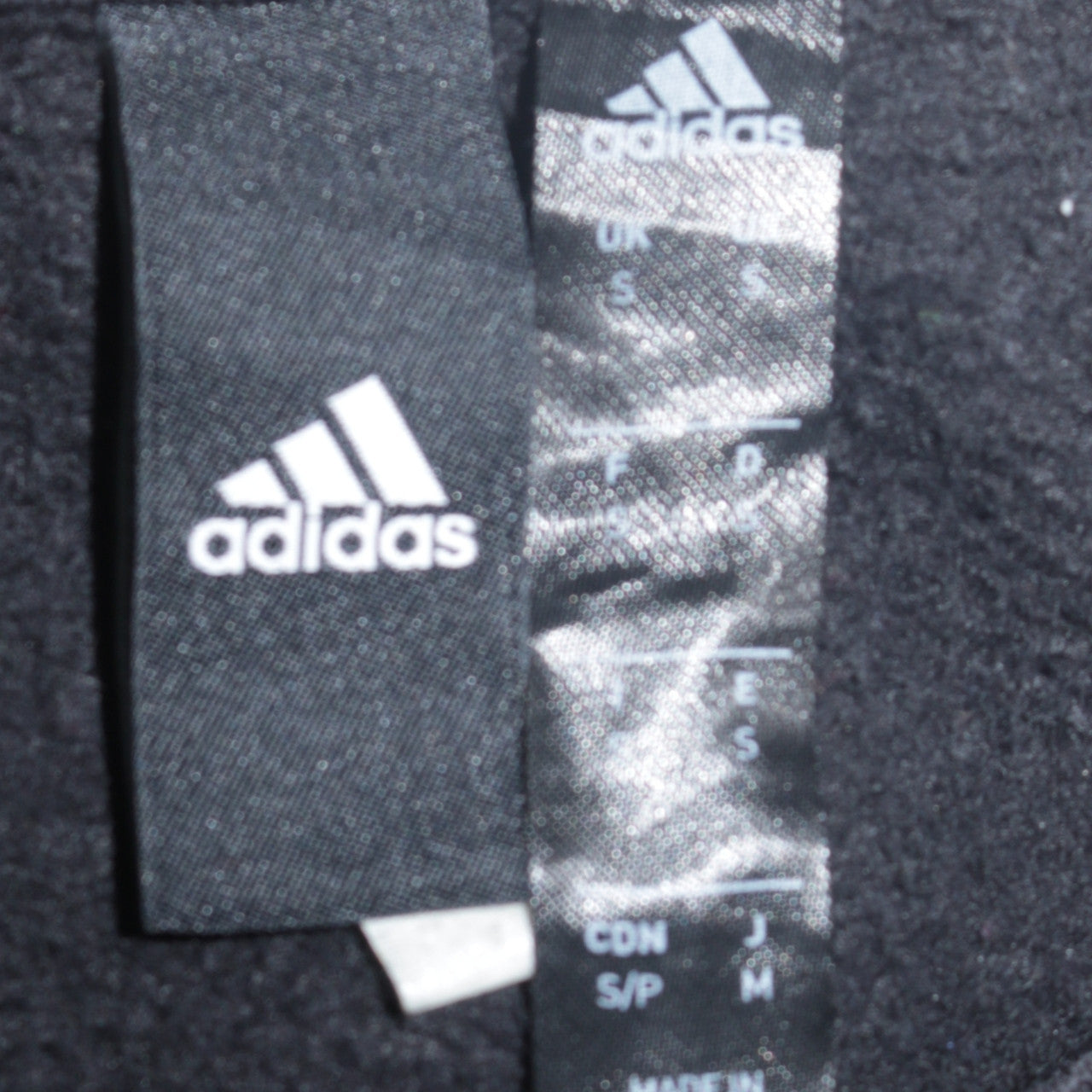 Adidas Men's Black Small Crew Neck Pullover Sweatshirt