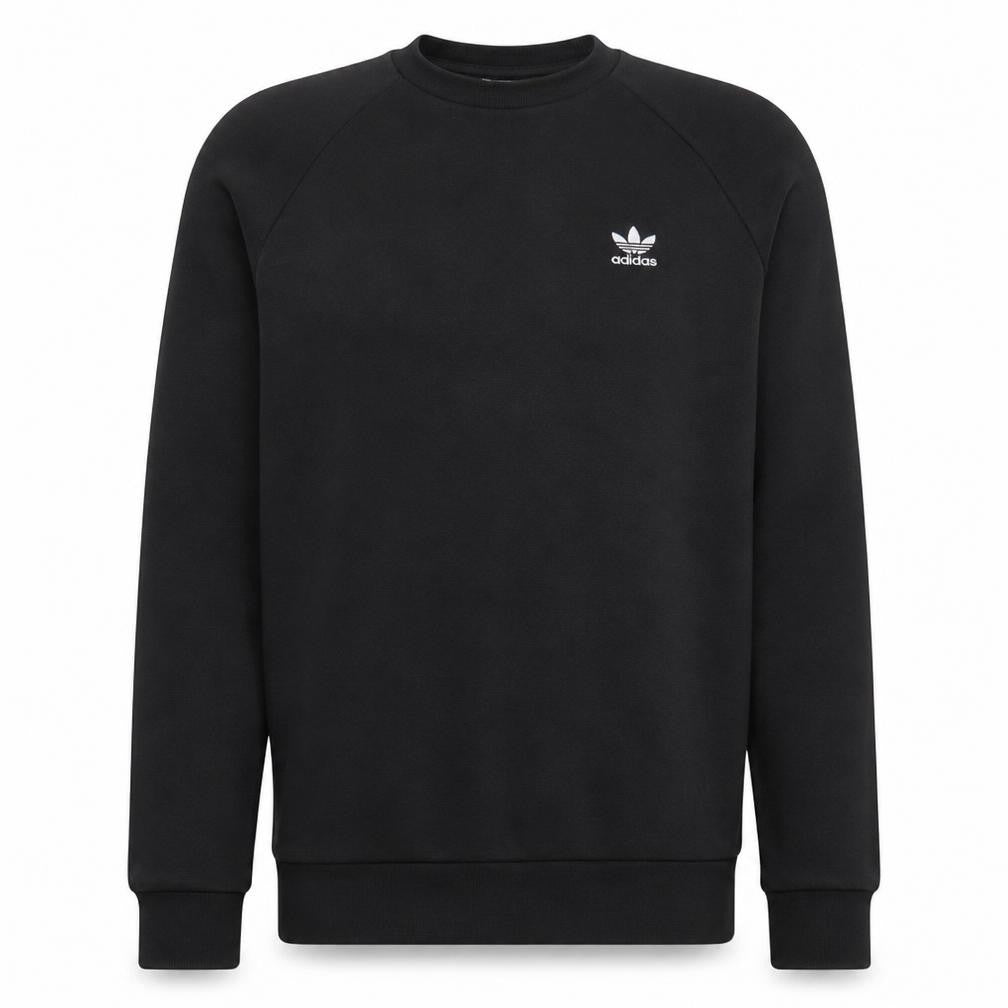 Adidas Men's Black Crew Neck Fleece Sweatshirt Size S