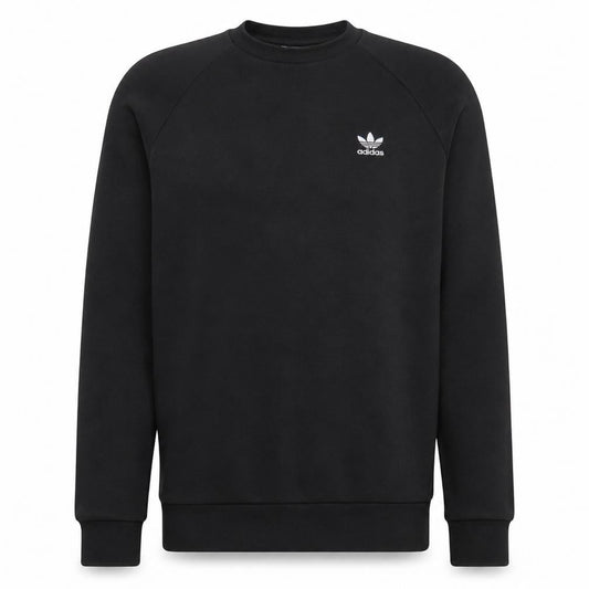 Adidas Men's Black Crew Neck Fleece Sweatshirt Size S