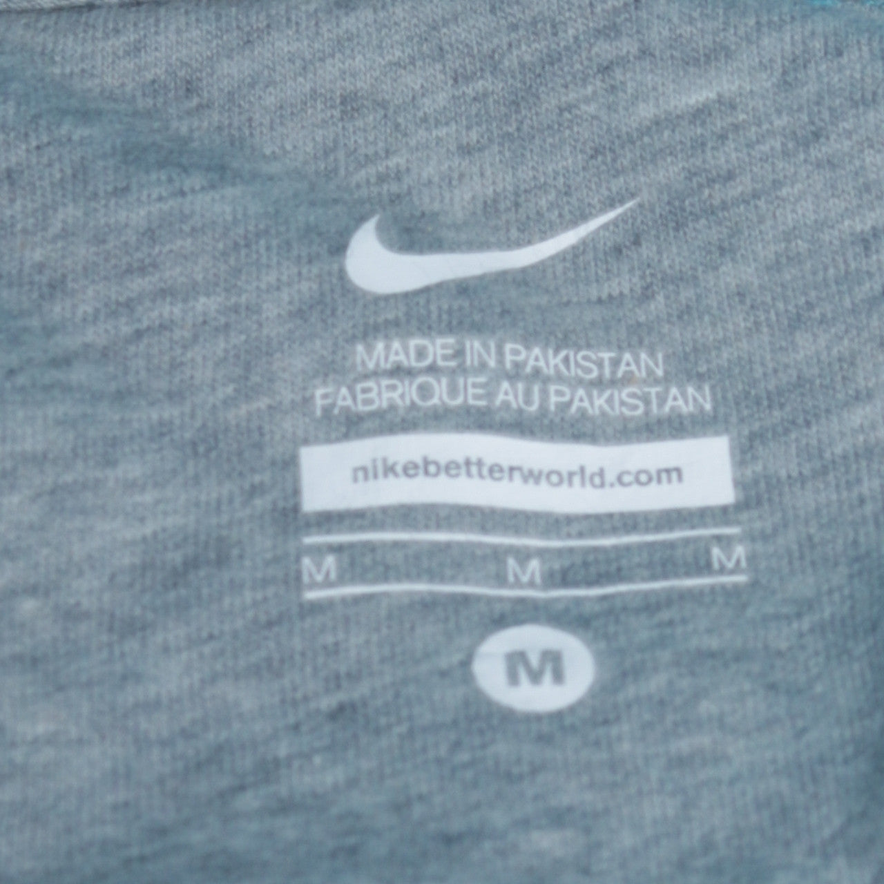 Nike Men Blue Full Zip Hoodie Size M Fleece Cotton Blend