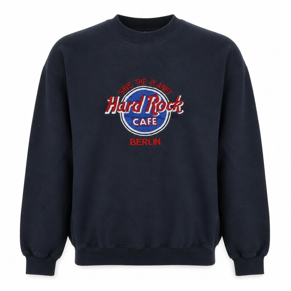 Hard Rock Cafe Berlin Mens Black XL Pullover Sweatshirt