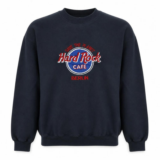 Hard Rock Cafe Berlin Mens Black XL Pullover Sweatshirt