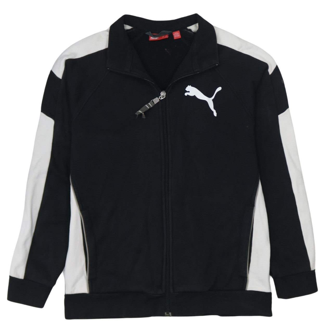 Puma Teens Black Full Zip Sports Sweatshirt L