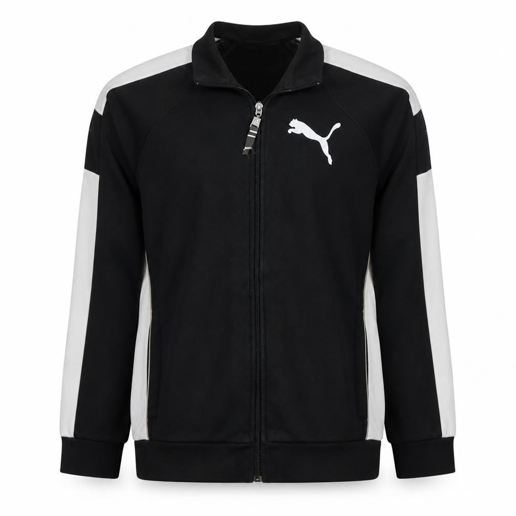 Puma Teens Black Full Zip Sports Sweatshirt L