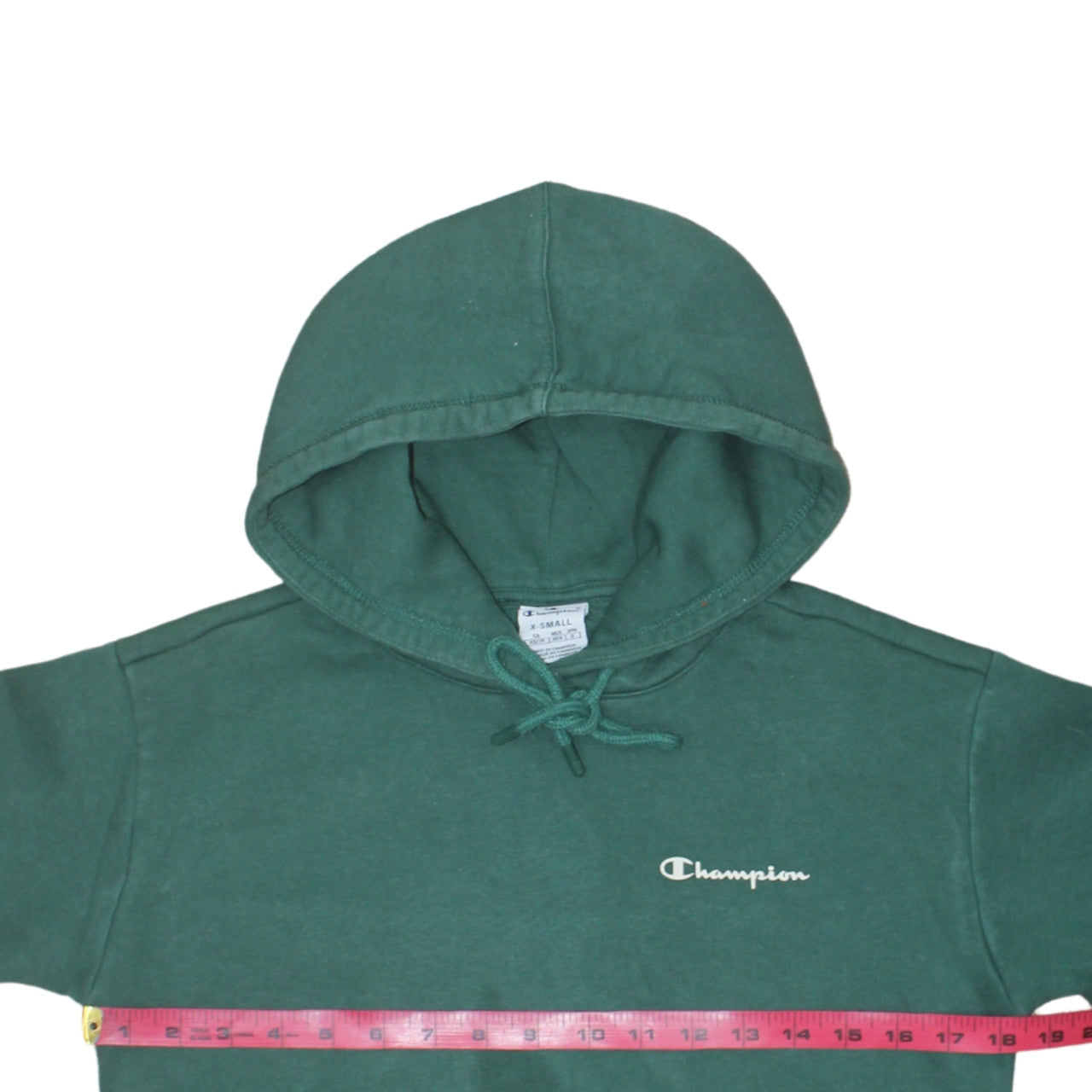 Champion Womens Green Pullover Hoodie XS Cotton Blend Casual