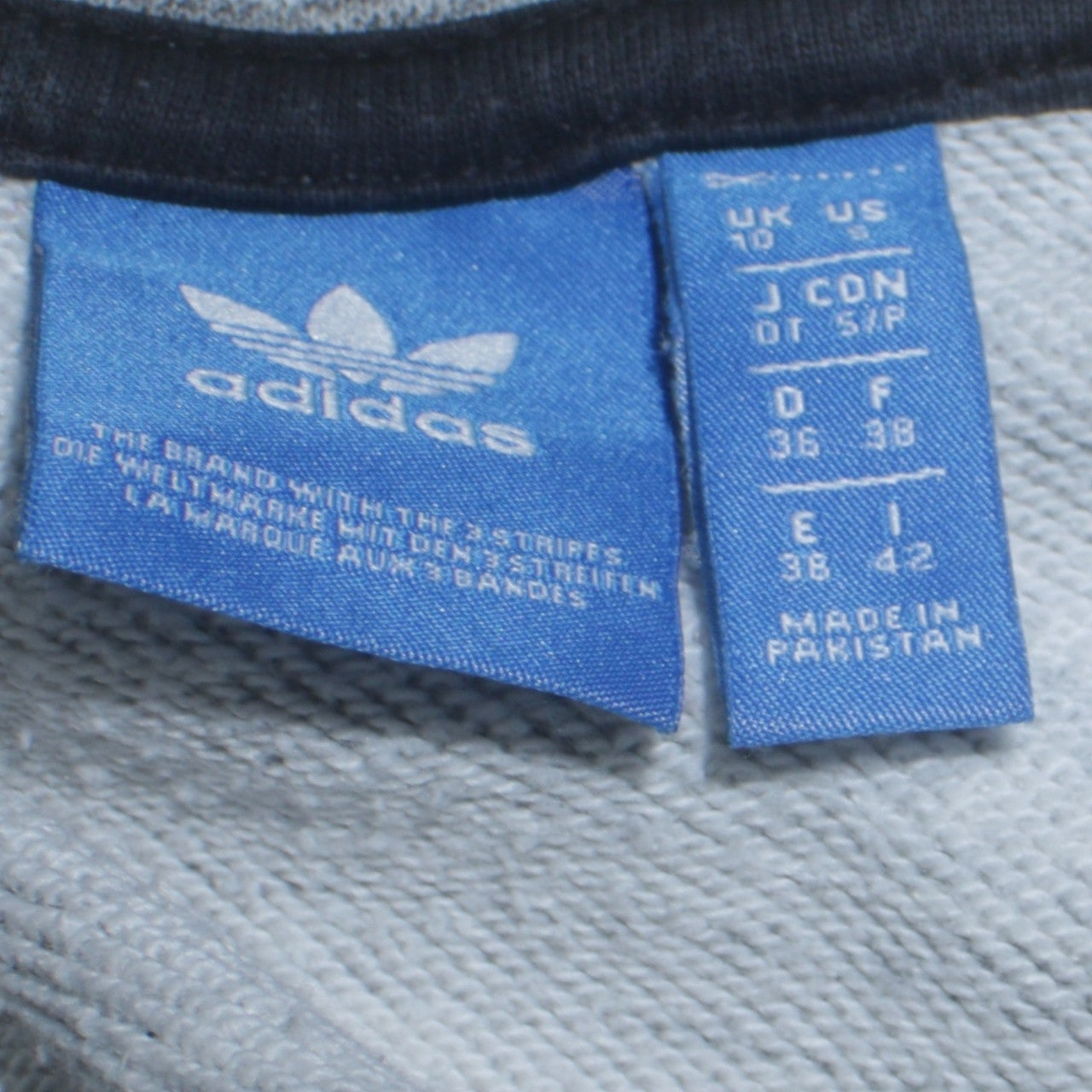 Adidas Women Grey Full Zip Hoodie Size 10 UK Hooded Sweatshirt