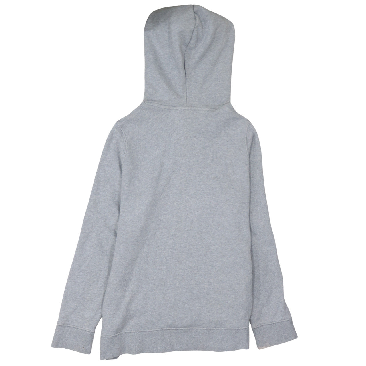 Adidas Women Grey Pullover Hoodie Size 14 Logo Print Cotton Blend