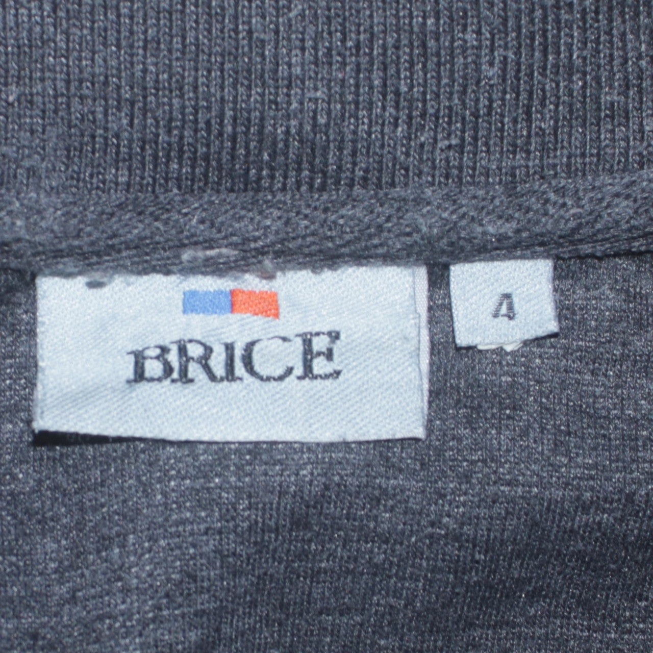 Brice Men's Grey Collared 1/2 Zip Knit Sweatshirt Size L