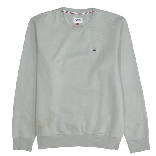 Tommy Jeans Men's Beige Crew Neck Sweatshirt M Pullover Classic Logo
