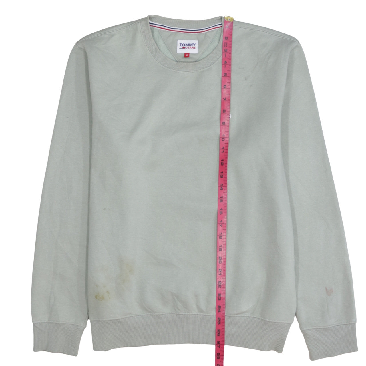 Tommy Jeans Men's Beige Crew Neck Sweatshirt M Pullover Classic Logo