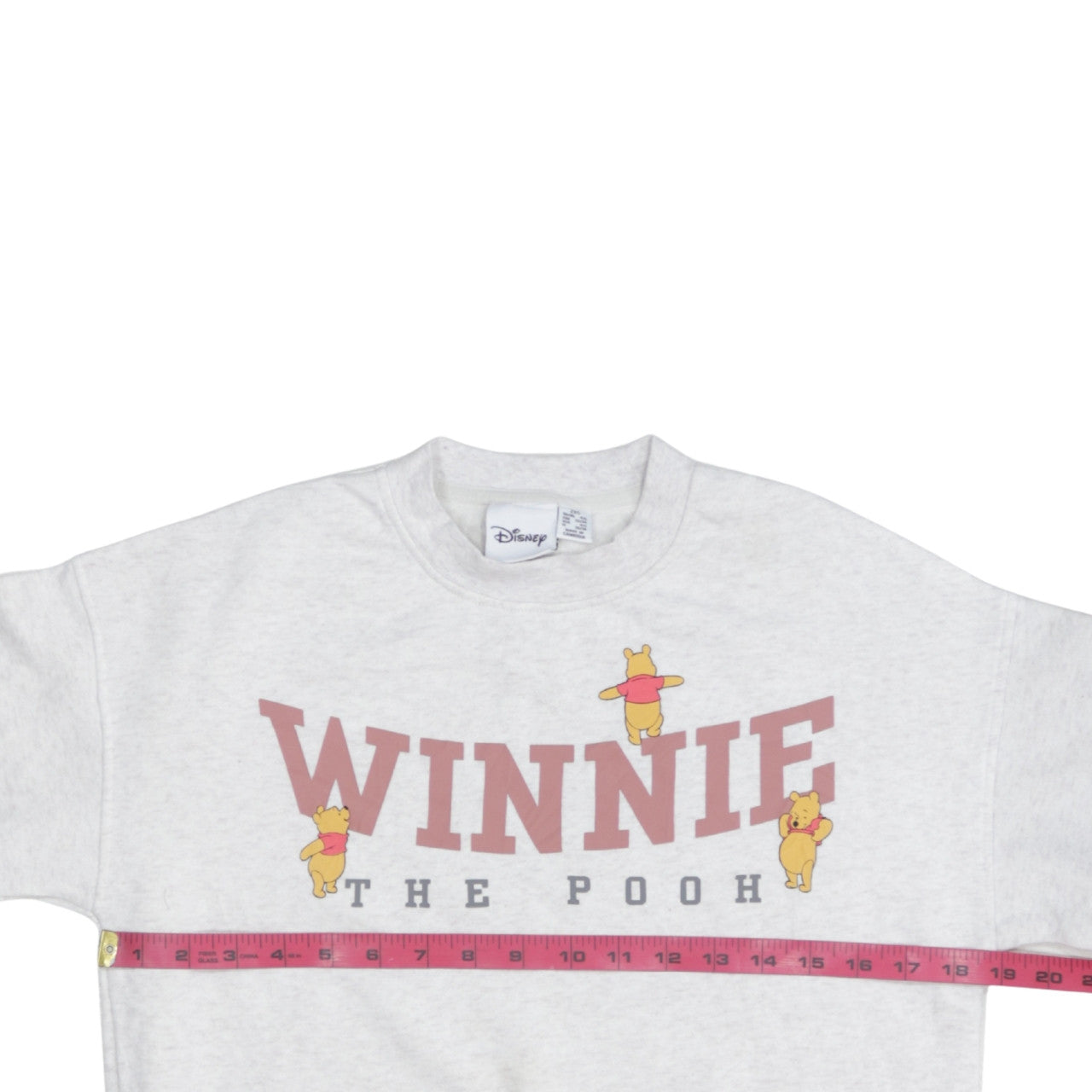Disney Womens Grey Winnie the Pooh Pullover Sweatshirt 2XS