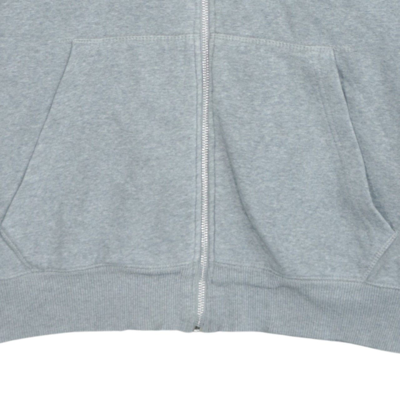 Nike Mens Grey Full Zip Hoodie L Sportswear Cotton Blend