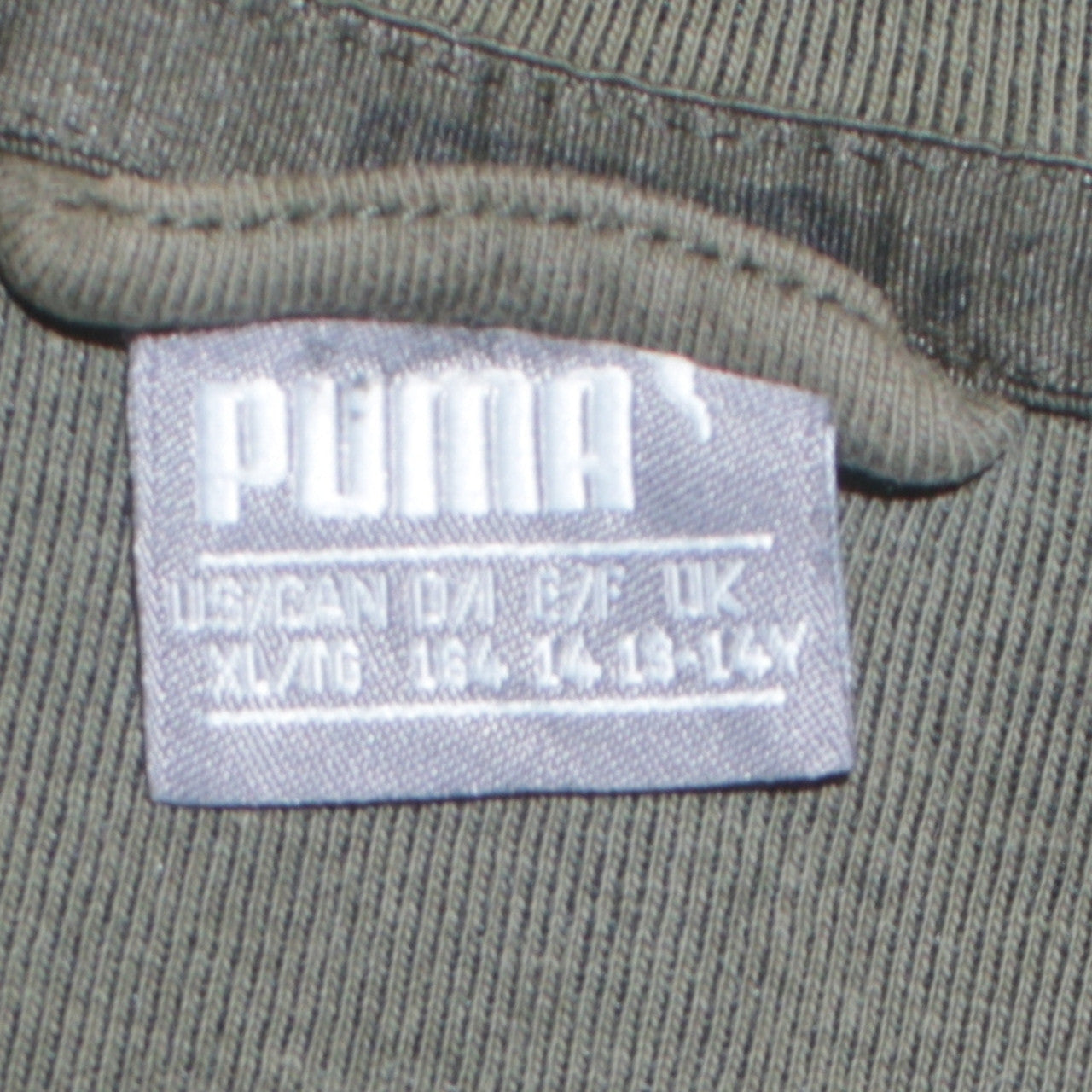 Puma Boys Green Full Zip Hoodie 14 Years Hooded Sweatshirt
