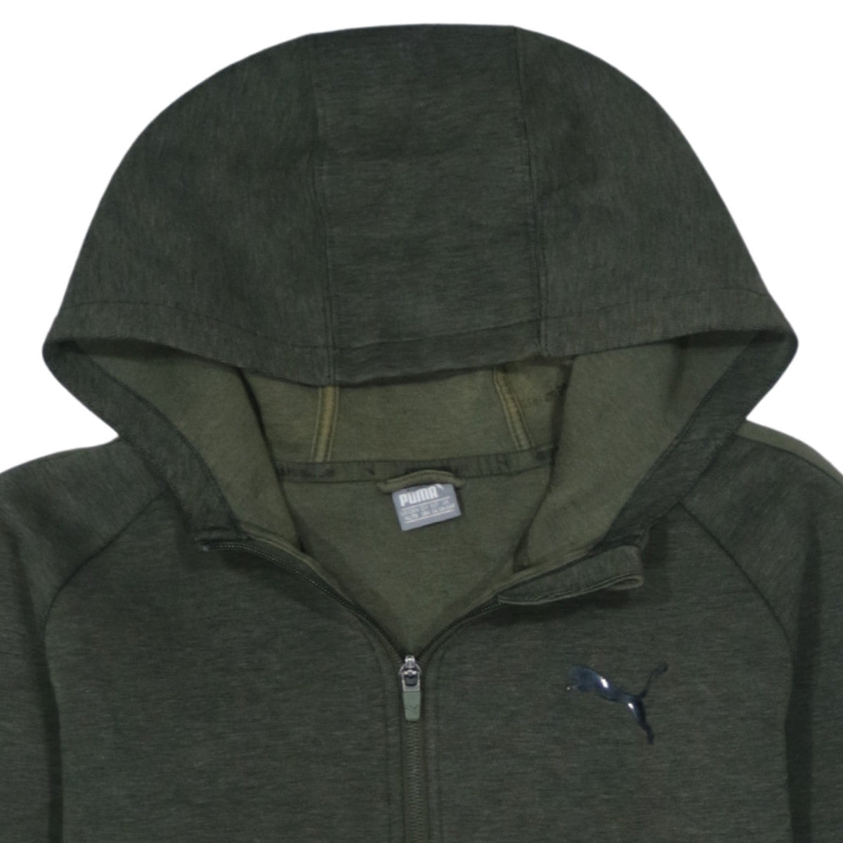 Puma Boys Green Full Zip Hoodie 14 Years Hooded Sweatshirt