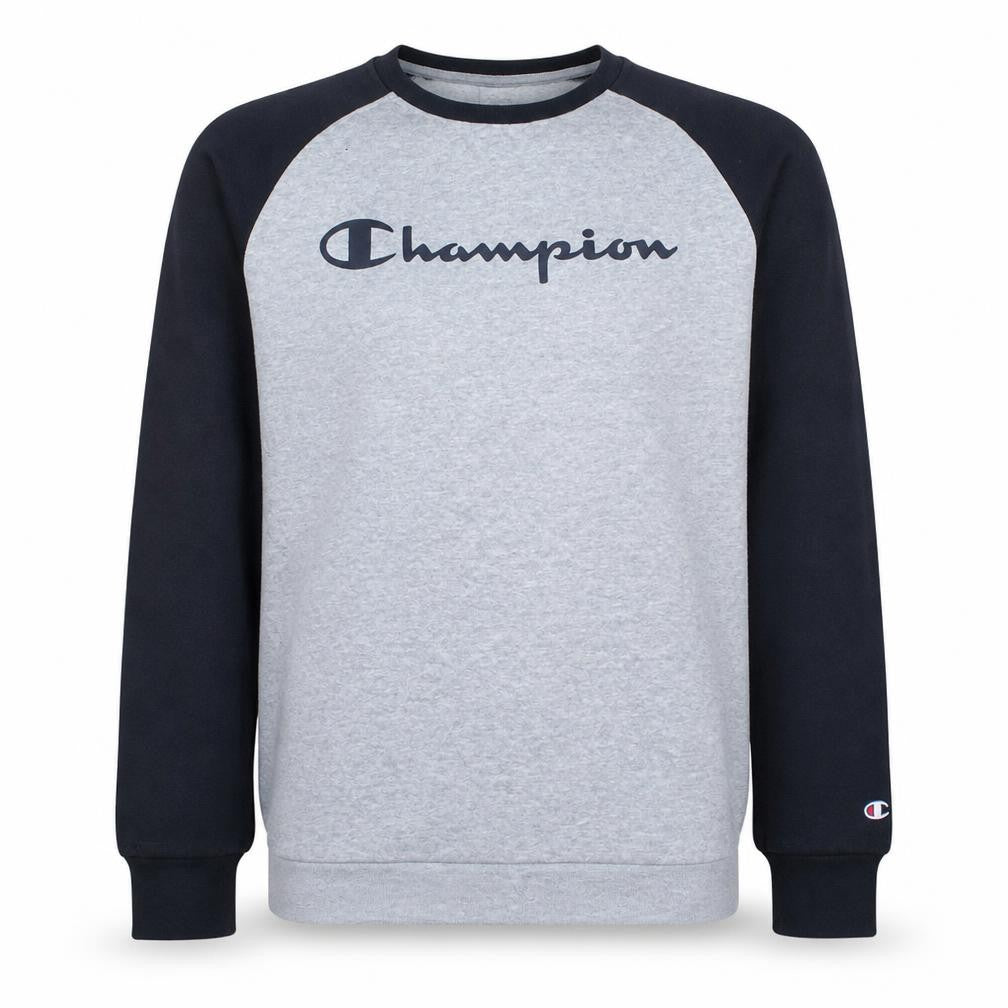 Champion Boys Grey & Black Pullover Sweatshirt 13-14 Years Regular Fit