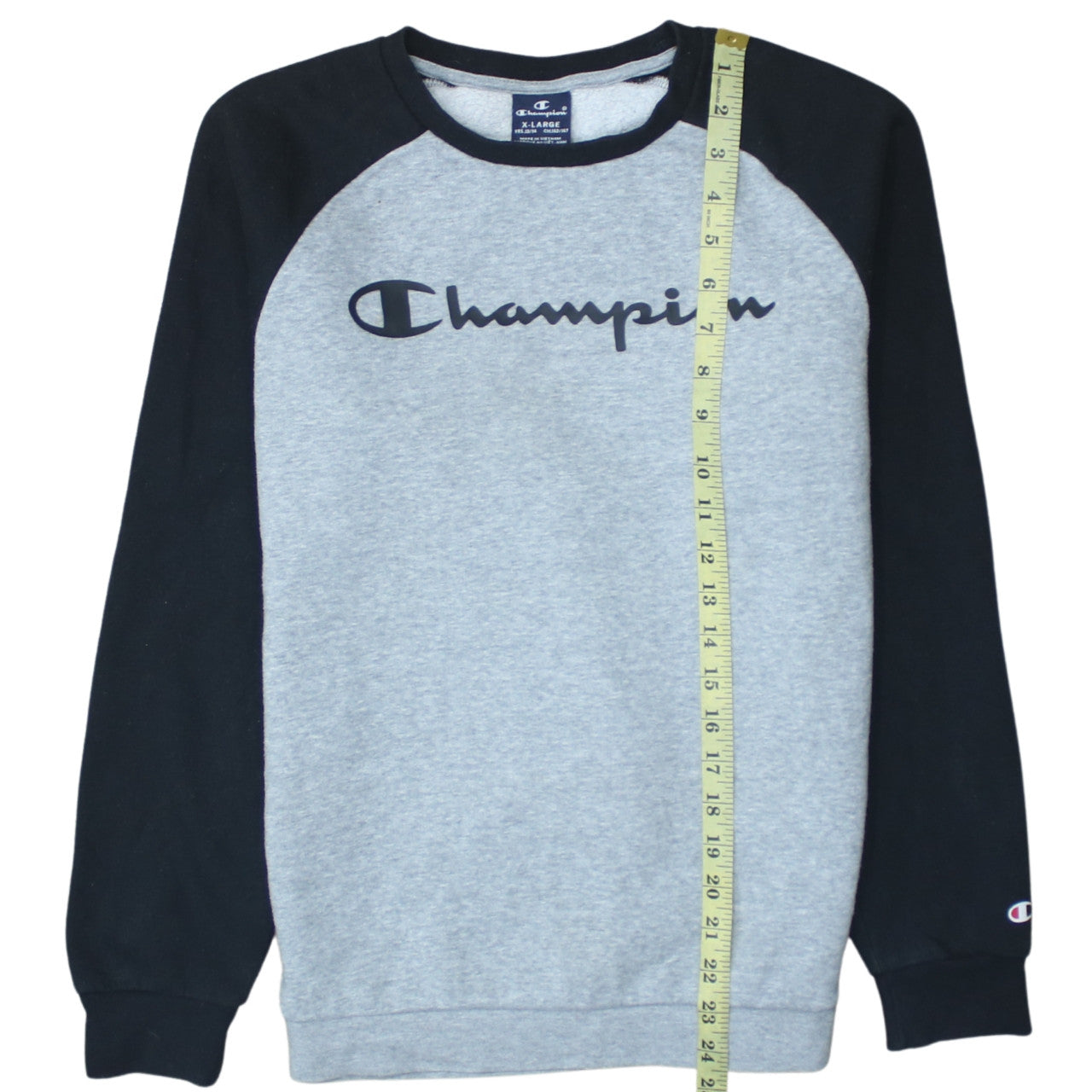 Champion Boys Grey & Black Pullover Sweatshirt 13-14 Years Regular Fit