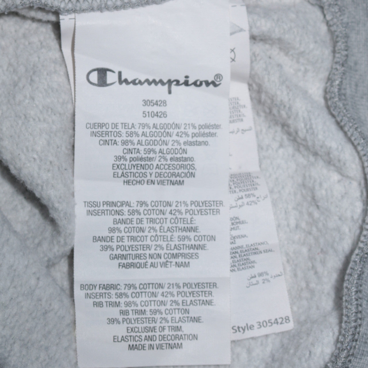 Champion Boys Grey & Black Pullover Sweatshirt 13-14 Years Regular Fit
