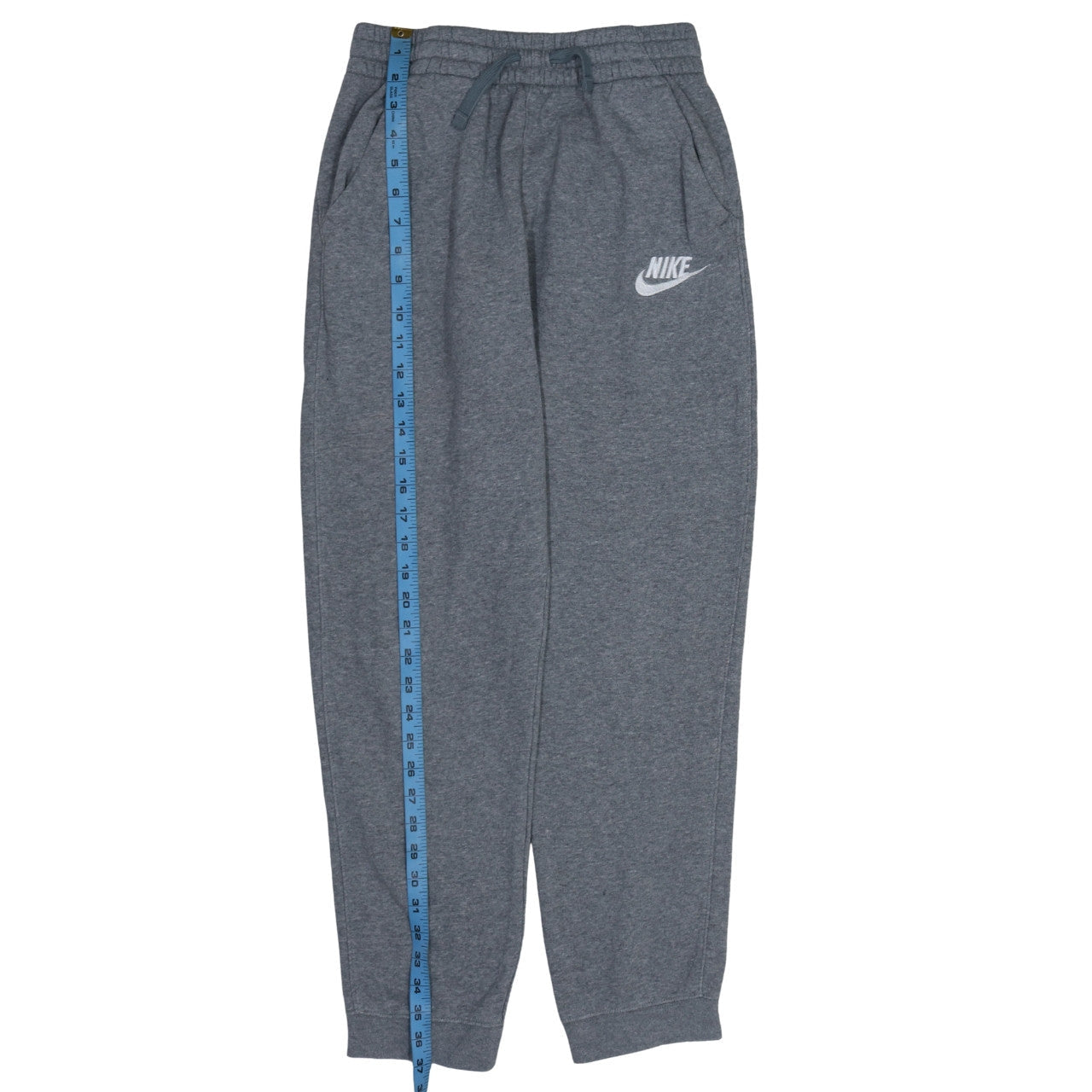 Nike Boys Grey Jogger Sweatpants 14 Years Regular Fit Fleece Activewear